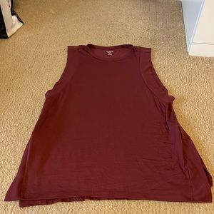 Old Navy maroon Ultralite sleeveless tunic